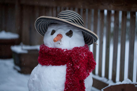 Snowman On Deck, Sapphire, NC Snowman On Deck, Sapphire, NC
